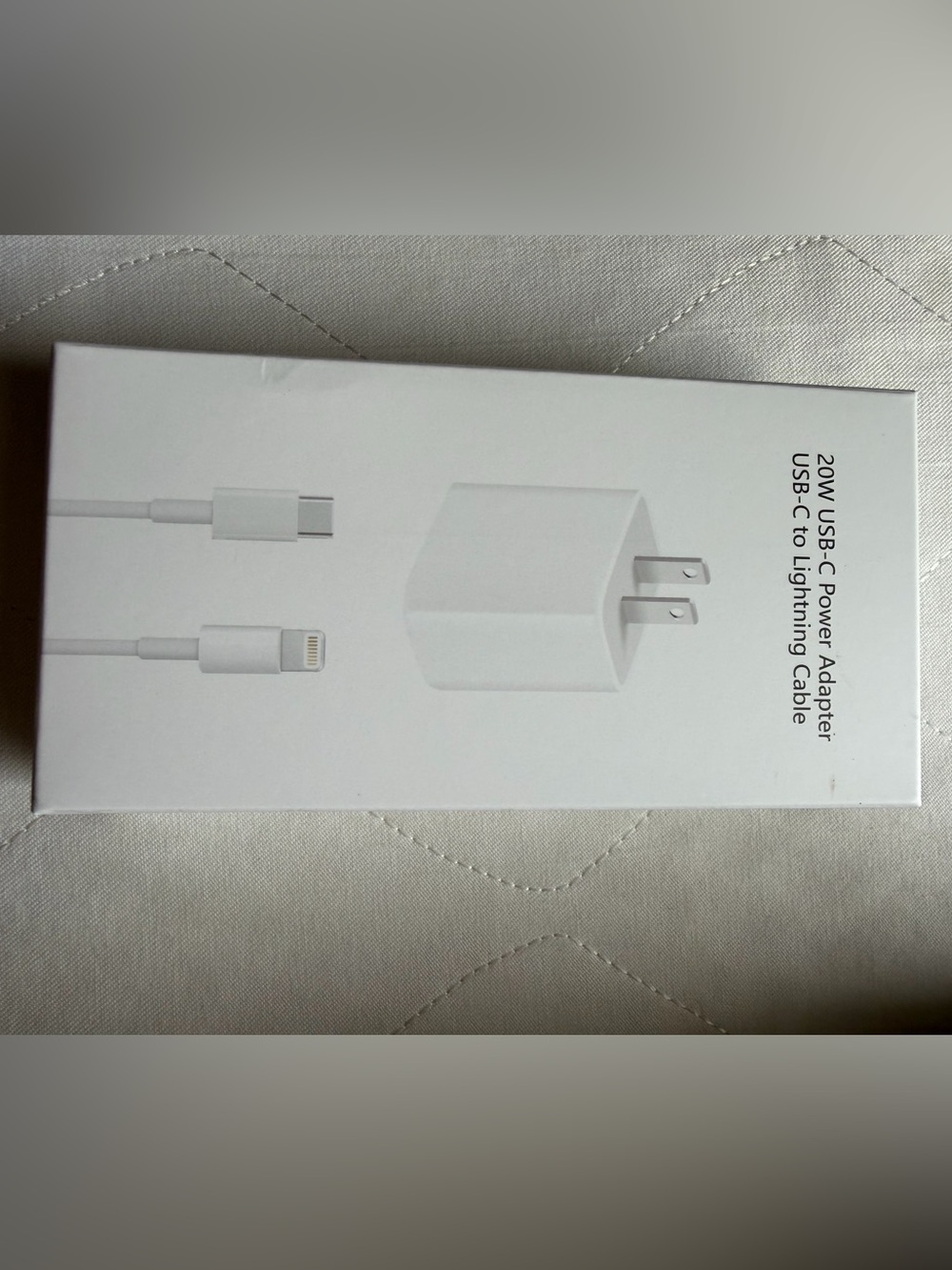 Apple 20W USB-C Power Adapter with USB-C to Lightning Cable - White